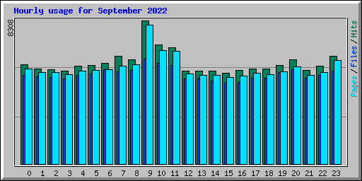 Hourly usage for September 2022